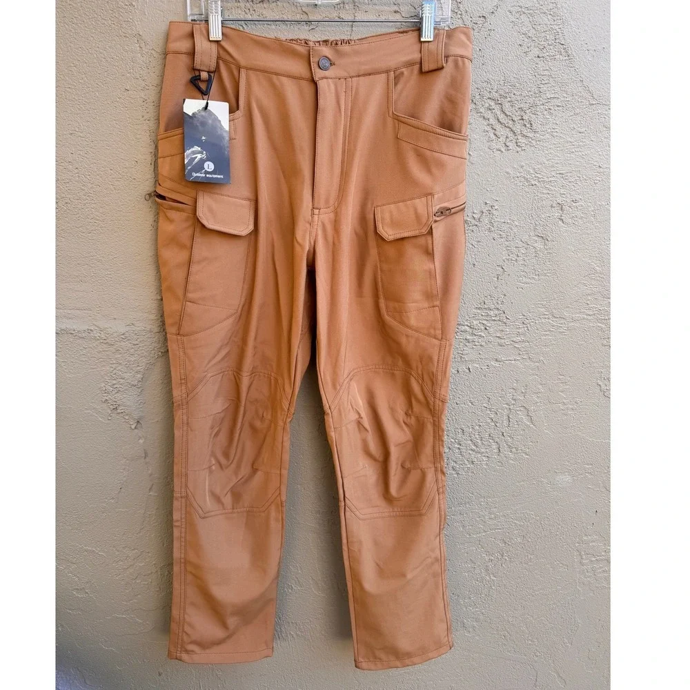 Outdoor Equipment NEW Tan Mens Cargo Lightweight Pants SZ 34 Gorpcore Work